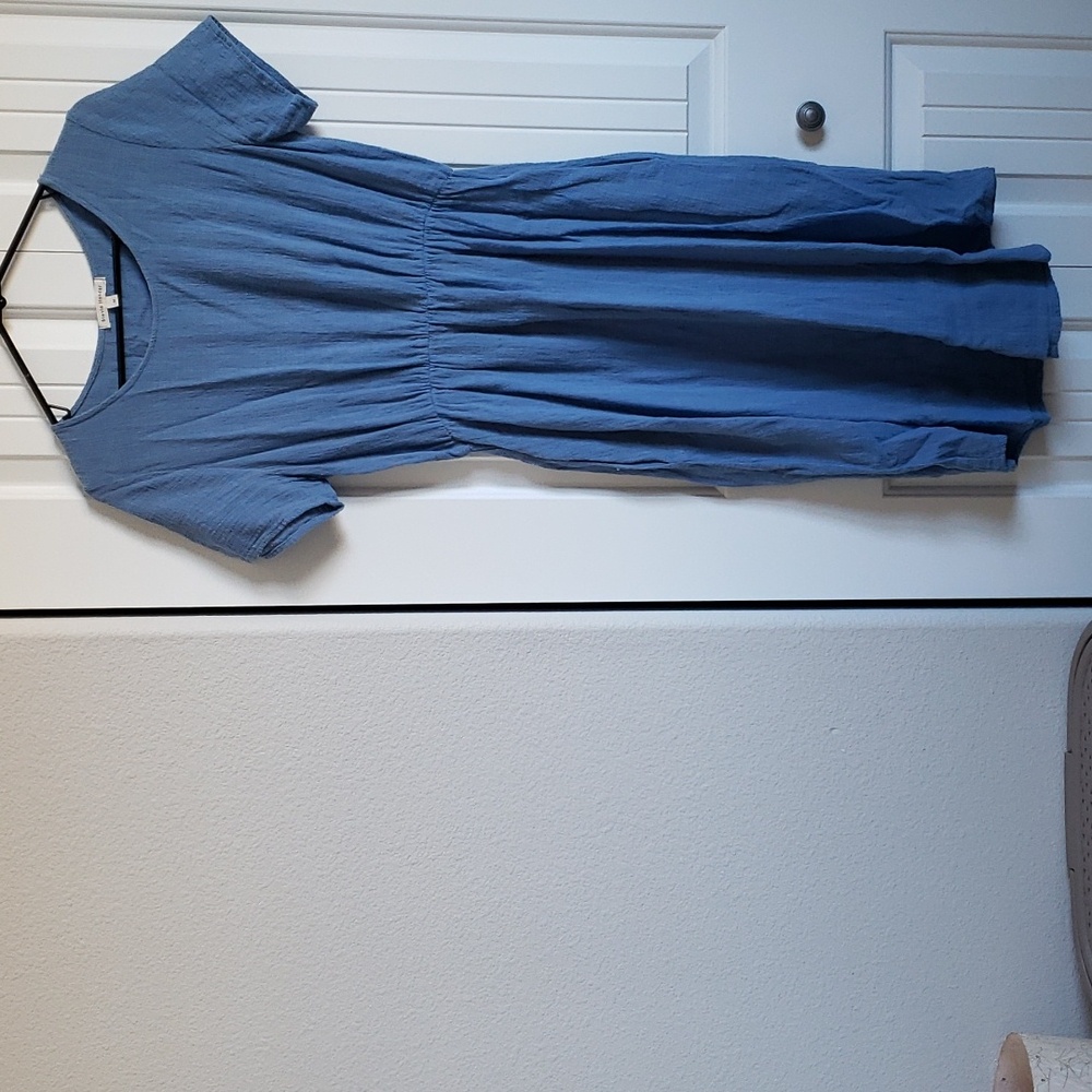 Stevie Hender Sky Blue Midi Dress
